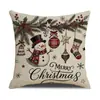 Funda de Cojín Navideña Amazon Decoración Ambiente Festivo Almohada Lumbar para Coche Cojín de Sofá Venta Directa de Fábrica