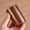 Mini Portátil Viagem Chá Selado Pequenas Latas Caixa de Embalagem Metal Giratório Pote de Alumínio Liga de Titânio Pequeno Pote de Chá