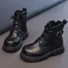Botas Martin para Niños Botas para Niñas 2026 Otoño Nuevo Estilo Botas Individuales para Niña Botas de Cuero Estilo Coreano Estilo Británico Estudiante Corto
