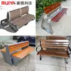 Sofá Externo Mesa e Cadeira Personalizadas Combinação de Aço Inoxidável Caixa de Flores Suporte de Flores Removível Combinação de Caixa de Flores de Ferro Fabricante Personalizado