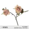 Flor Artificial Outono 2 Cabeças Rosa Vênus Decoração de Casa Flor de Mesa Hotel Decoração Suave Material de Flor Venda Quente Transfronteiriça Flor Artificial
