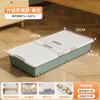 Caja de almacenamiento inferior de cama para el hogar, ropa, edredón, a prueba de polvo, plana, de plástico, caja de almacenamiento, ropa de dormitorio, caja de almacenamiento inferior de cama