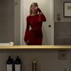 Moda Europea y Americana Transfronteriza Cuello Redondo Manga Larga Espalda Descubierta Grande Lazo en la Cintura Elegante Delgado Vestido Largo de Alfombra Roja Vestido de Moda