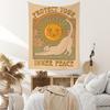 Popular Transfronteiriço Sol e Lua Gato Tarô Cartão Pano Pendurado Pano de Fundo Ins Decoração de Quarto Pano de Parede Tapeçaria de Gato Retrô