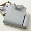 Conjunto de ropa interior térmica para hombre de otoño e invierno, algodón puro, fino y cálido, adecuado para hombres de mediana edad y mayores