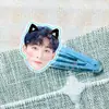 Zhang Wan Yi Artículos de Celebridad Acrílico Pinza para el Cabello Pasador Accesorio para el Cabello Artículo de Apoyo para Conciertos con Fotos