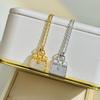 Colar Bolsa Prata de Lei S925 Feminino Bolsa de Mão de Alta Qualidade Meio Diamante Precisão Elegante Corrente para Clavícula Drop Shipping
