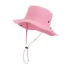 Sombrero de Pescador de Color Puro de Secado Rápido Four Seasons, Un Sombrero Dos Formas de Usar, Sombrero para el Sol para Hombres y Mujeres, Delgado para Exteriores, Sombrero de Montañismo Estilo Vaquero Occidental