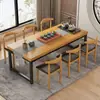 Mesa de comedor para uso doméstico, mesa de restaurante, cafetería, local de barbacoa, juego de mesa y sillas de comedor para apartamentos pequeños comerciales, escritorio de oficina