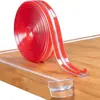 Protector de Esquina Suave Transparente para Bebés Niños Muebles Autoadhesivo Borde Mesa Esquina Protección Muebles Esquina Anti-afilada Tira Anticolisión