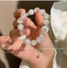 Pulsera de Mariposa de Cristal Ojo de Gato Douyin para Mujer Diseño Nicho Ins Pulsera Luz de Luna Gris Pulsera DIY Regalo para Estudiante