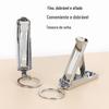 Cortador de unhas criativo em casa com arquivo de chaveiro Cortador de unhas único Cortador de unhas Ferramenta de unhas Cortador de unhas de boca grande dobrável