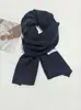 Bufanda de Punto Nueva Estilo Coreano Suave y Amigable con la Piel Color Sólido Versátil para Mujer Bufanda Cálida y Cómoda de Invierno para Parejas de Estudiantes Blancos