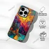 Ilustração Popular Colorida de Floresta ao Nascer do Sol do Sudeste Asiático Capa para Celular Iphone16 Capa com Película Magnética Apple 18Pro