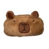 Bolsa de Lápis de Pelúcia Capivara Porquinho da Índia Cartoon Caixa de Lápis Caixa de Papelaria Bolsa de Lápis de Grande Capacidade para Alunos da Terceira e Segunda Séries