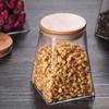 Frasco Sellado de Vidrio Cuadrado para Almacenamiento de Alimentos, Frasco para Leche en Polvo, Frasco para Almacenamiento de Granos, Frasco para Té, Frasco para Almacenamiento de Dulces
