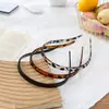 Gafas de Color Carey de ABS Diadema de Moda Relajada Accesorios para el Cabello Diadema Flequillo Estampado de Leopardo Simple de Gama Alta