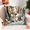 Fundas de Almohada Navideñas Estilo Nórdico Transfronterizas, Fundas de Almohada Decoración Cálida para el Hogar en Fiestas, Decoración para Sofá de Sala de Estar Venta al por Mayor
