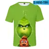 Nueva Mercancía del Festival de Halloween Ropa para Adultos y Niños Camiseta de Manga Corta con Impresión Digital 3D
