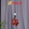 Colgante de Cadena para Teléfono Móvil Talla de Caballo de Palosanto Yiming Xianyuan Arena Verde Arcoíris Llavero de Caballo Tallado en Madera Creativo