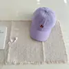 Gorra de Béisbol Suave con Bordado de Letras Estilo Coreano para Niños, Visera Solar, Protección Solar, Sombrero de Bebé Simple y Versátil
