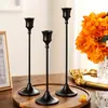 6 Portavelas Europeos Elegantes y Románticos para Decoraciones de Cena y Boda, Centros de Mesa de Boda de Color Cobre para Hotel