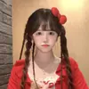 Pinza para el Cabello de Princesa Fugitiva Roja Linda Estilo Japonés con Lazo Tridimensional 2025 Nuevo Accesorio para el Cabello con Flequillo Lateral Grande