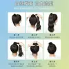 Diadema para moño bajo para mujer, Lazo para moño que se envuelve solo, Natural y esponjoso, Adecuado para cabello fino, Moño de peluca que se envuelve solo