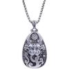 Colgante antiguo de Pixiu con filigrana de plata de ley de 999 pies, hecho a mano, personalizado, para hombre y mujer.