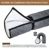 Tubo de Escape de Aire Acondicionado Manguera Portátil Cubierta Protectora Aislamiento Escudo Térmico Parasol a Prueba de Polvo