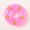 Anillo de natación pequeño para niños, mini anillo de natación, accesorios de patito amarillo pequeño, tienda de té con leche, anillo de natación pequeño de dona