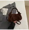 Bolso de Mano Cuadrado Pequeño con Textura de Gamuza Retro para Mujer 2025 Invierno Nuevo Estilo Casual Versátil Elegante Bolso de Hombro Cruzado