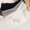 Roupa Íntima Feminina Sexy Tentação Sem Costura Cintura Baixa Malha Fina Respirável Renda Transparente Roupa Íntima Feminina