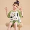 Pijamas coreanos para meninas, algodão puro, verão, pais e filhos, fino, manga curta, fofo, menina, Cunda, crianças, mãe e filha, roupas para casa