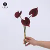 Venda Direta de Fábrica Mini Buquê Pu Palma Vermelha Toque de Mão Pequena Palma Branca Guanyin Lótus Arranjo Floral de Casamento Casa e Acessórios