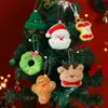 Pingente de Pelúcia de Natal Original, Chaveiro Fofo de Velhinho e Boneco de Neve, Decoração de Bolsa, Presente de Boneca Venda por Atacado