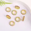 Método antiguo Jin Qian Kun círculo perla anillo corredizo espaciador cuenta cuerda roja tejida DIY pulsera collar anillo de conexión final joyería