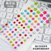 Adesivo de gemas para crianças Adesivo de diamante Adesivo de cristal acrílico DIY Decoração tridimensional Strass Menina Transversal Colorido