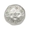 Botões de Strass Florais Redondos Irregulares para Atacado Botões Metálicos para Tops Femininos Jaquetas de Terno Suéteres Botões Decorativos