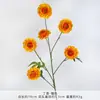 Bouquet de Flores Artificiales Lirio Calentador de Corazón Copo de Nieve, Regalo Festivo, Arreglo de Florero de Flores Falsas, Decoración de Sala de Estar, Uso en Bodas y Festividades