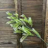 Flores artificiales estilo bosque para bodas, hierba de espárrago, plantas verdes artificiales doradas en capas, decoración de bodas para el hogar, flores artificiales para exteriores para paisajismo