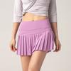 Shorts Fitness Esportivos de Verão para Mulheres, Anti-Exposição, Culotes Outdoor de Secagem Rápida, Saia de Ginástica Respirável para Corrida, Saia de Tênis
