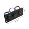 Modificación universal de panel de coche 12-24V interruptor de ojo de gato de 3 posiciones 5 posiciones interruptor combinado de botón de alimentación para coche RV