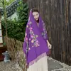 Otoño e invierno Nuevo Estilo Nacional Vintage Bufanda de Cachemir Bordada Chal de Cachemir Bordado Largo para Mujer Venta al por Mayor