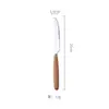 Cabo de Madeira Aço Inoxidável Faca e Garfo para Bife Ocidentais Utensílios de Mesa Japoneses Hashis Colher de Café Garfo de Frutas Colher de Cabo Longo Venda por Atacado