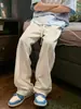 Pantalones Delgados de Verano para Niños Seda de Hielo Transpirable Frescos Rectos Modernos Marca Americana Holgados Dosis Casuales Pantalones Modernos