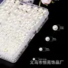 Venda quente transfronteiriça pérola de imitação ABS brilhante furo misto contas soltas materiais para joias DIY feitas à mão pulseira de miçangas colar