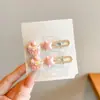 Pinzas para el Pelo de Colores para Bebés Niñas, Pinzas para el Cabello Infantiles para Recoger Flecos y Cabello Suelto, Pinzas Pequeñas para el Cabello de Gota de Agua para Niñas, Pinzas Laterales para el Cabello