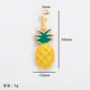 Nuevos Accesorios de Aleación DIY Serie Frutas Cereza Fresa Aceite Gotas Colgante de Joyería Pulsera DIY Colgante para Llavero