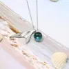 Novo Modelo 2018 Colar Cauda de Peixe Água-marinha Sereia Espuma Moda Corrente para Clavícula Estilo Feminino Fornecimento de Fábrica